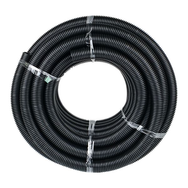 Труба гофра 50мм ПНД легкая 20м EKF черный с протяжкой 