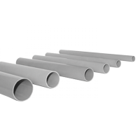 Труба гладкая жесткая 32мм ПВХ серый EKF 3м