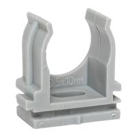 Держатель для трубы 20мм серый 100шт EKF 