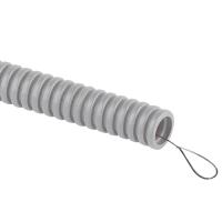 Труба гофра 20мм ПВХ 100м серый ЭРА с протяжкой SIMPLE